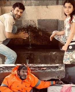 The painful father and his only daughter, who never let go of his daughter's hand in the earthquake. His daughter became an angel.  #PrayersForTurkey
