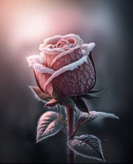 GM A beautiful frozen Rose.   Kathrin Federer