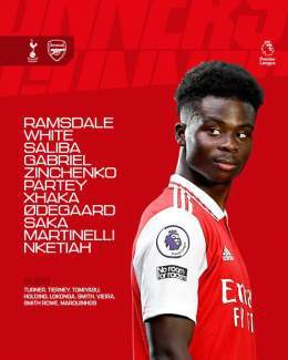 Our north London derby team news&hellip;   Let&rsquo;s do this - together