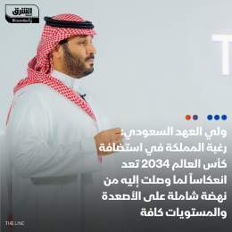 ???? الاتحاد السعودي لكرة القدم يعلن نيته الترشح لاستضافة #كأس_العالم 2034 ولي العهد ا...