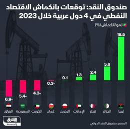 ???? صندوق النقد الدولي يتوقع انكماش الاقتصاد النفطي في 4 دول عربية خلال العام الجار...