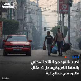 ???? ارتفع نصيب الفرد من الناتج المحلي الإجمالي في فلسطين بالأسعار الثابتة إلى 769 دو...