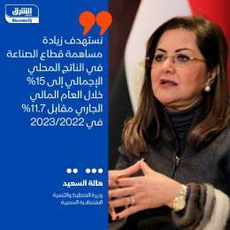 ???? وزيرة التخطيط والتنمية الاقتصادية المصرية، هالة السعيد على هامش مؤتمر صحفي لإط...