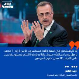 ???? الرئيس التنفيذي لأرامكو السعودية، أمين الناصر: نحن بحاجة إلى مواصلة الاستثمار ...