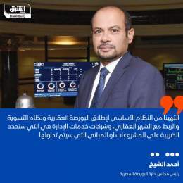 ???? انتهينا من النظام الأساسي لإطلاق البورصة العقارية ونظام التسوية والربط مع الشه...