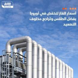 ???? أسعار الغاز الطبيعي انخفضت في أوروبا بنسبة 6.4% يوم الاثنين، بدعم من توقعات استمر...