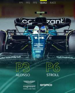 P3 and P6 in qualifying at the #SaudiArabianGP. Let&rsquo;s go!  Bring on tomorrow!