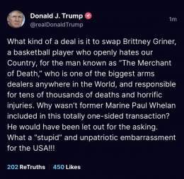 Reminder that despite being besties with Putin, Trump failed to bring Paul Whelan home for more than 2 years