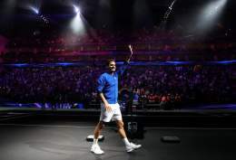 Greatness personified. One of a kind. Iconic.  Happy retirement, you absolute legend @rogerfederer!