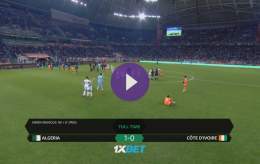 Highlights   1-0   Aymen Mahious scored his third winning goal of the African Nations Championship to send hosts Algeria through to the semi-finals.  Watch   #ALGCIV