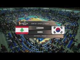 ملخص مباراة لبنان وكوريا الجنوبية | التصفيات المؤهلة لكأس العالم لكرة السلة قطر 2027 - الجولة 2