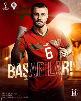 Son 16 turunda İspanya karşısında başarılar Romain Saiss.   #FIFAWorldCup