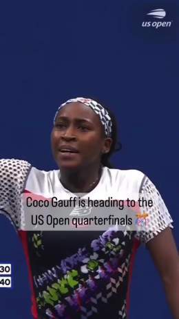 HISTORY    @CocoGauff is now the YOUNGEST American woman to reach the quarter finals in the #USOpen since 2009!  ||  @usopen