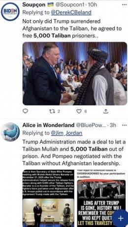 With the blessing of the entire Republican Party, Donald Trump &amp; Mike Pompeo released 5000 Taliban terrorists and their founder as they surrendered Afghanistan.  Never forget this. Never forgive Republicans for this.