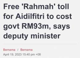 FREE TOLL IS A COUNTER-PRODUCTIVE POPULIST MOVE.  @anwaribrahim