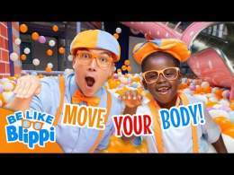 Can you Wiggle Like Blippi? Blippi&rsquo;s Playground Challenge | Blippi Ultimate Roadtrip | Kids Videos