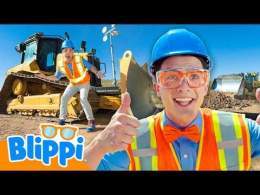 Blippi et le PLUS GROS bulldozer de tous les temps ! \ud83d\udea7