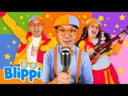 Dance Party with Blippi & Los Meñiques De La Casa \ud83c\udfb5 Baila A Lo Loco & Curious Como Yo