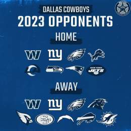 The 2023 Dallas Cowboys opponents have been set.