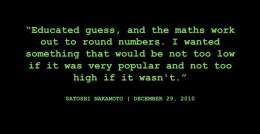 Satoshi Nakamoto on the 21 million #Bitcoin&nbsp;limit.