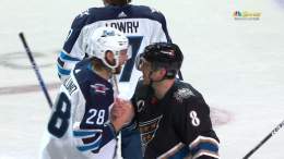 The Winnipeg Jets all lined up to shake Ovi's hand after the game  Respect