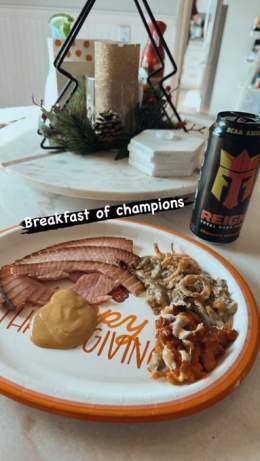 Breakfast of champions!!