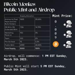 Today is the day.  Review the mint and airdrop information below.  RT and share w/ a friend