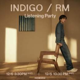 Join the RM 'Indigo' Listening Party on @Stationhead! And don't miss the surprise!   Dec 5, 10:30pm PT | Dec 6, 3:30pm KST    *Stationhead log-in &amp; Connect to Spotify or Apple Music account required
