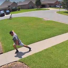 When asking politely for people to stop cutting across his yard didn&rsquo;t work, Thomas began hatching a master plan that no one saw coming.