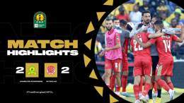 HIGHLIGHTS:  In an emotional swinger, @WACofficiel bring a #TotalEnergiesCAFCL finals ticket on their way home from the trip to @Masandawana!   #MSFCWAC | @Football2Gether