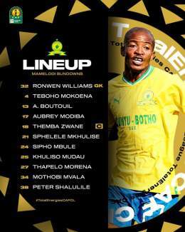 Starting 11s confirmed.   Check below how @Masandawana &amp; @WACofficiel start their #TotalEnergiesCAFCL semis 2nd-leg.