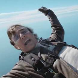 Tom Cruise is wishing fans a safe and happy holiday season &mdash; while jumping out of a plane during filming for the latest &ldquo;Mission Impossible.&rdquo;