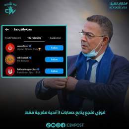 الأندية المفضلة لفوزي لقجع في البطولة ????