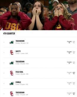 What. A. Finish.   @GreenWaveFB SHOCKS USC