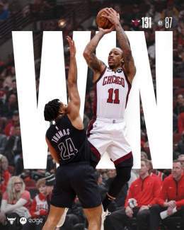 That's more like it. 44-point Bulls Win!