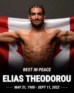 Elias "The Spartan" Theodorou answered his final bell yesterday, September 11th, 2022. He passed peacefully at home with his family and loved ones in his corner after a hard-fought fight with colon cancer that metastasized.