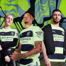 [] Official: #ManCity will wear their third kit vs Bournemouth this weekend.