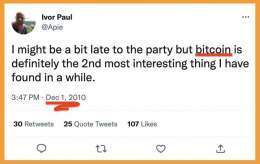 FUN FACT: You always think you are late to #Bitcoin.