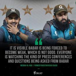 Misbah-ul-Haq comes in support of skipper Babar Azam   Read More:   #PakistanCricket
