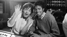 Paul McCartney and Michael Jackson in 1983. Photograph: Bettmann