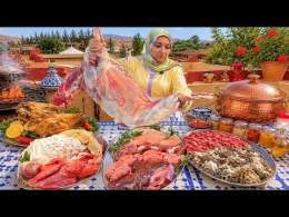 صدمتهم حولي كامل\ud83d\ude31طيبت فنهار واحد سر التقلية الدوارة لحم الراس كبدة بولفاف شهيوات عيد الأضحى 2026