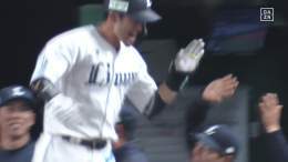 ／ 美しい放物線はベンチを笑顔にする ＼  山川穂高と源田壮亮がいなくても 外崎修汰が第1号同点アーチ  プロ野球(2023/4/12) 西武&times;ロッテ Live on DAZN #seibulions #DAZNプロ野球