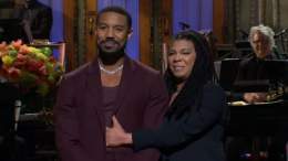 Michael B. Jordan Lets &ldquo;The Inner Animal Go Crazy&rdquo; In &lsquo;SNL&rsquo; Hosting Debut With Cast All Over&nbsp;Him