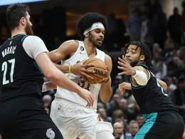 Jarrett Allen just scored 14 of the Cavs first 27 points.