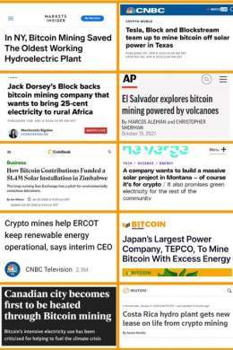 Examples of #bitcoin sustainability: