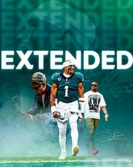 Keeping the main thing in Philly.  We've agreed to terms with Jalen Hurts on a 5-year extension through the 2028 season.  @JalenHurts | #FlyEaglesFly
