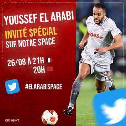 Vendredi soir (26/08), DM Sport aura l'honneur d'accueillir @elarabiyoussef en interview Space sur Twitter ! 21H FR / 20H MA Posez vos questions via le hashtag #ElArabiSpace