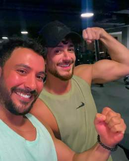Lahbib dyalna mallem  \ud83d\ude0d Look at this beautiful Smile  \ud83e\udd70 it's for Us his hibbans \u2764\ufe0f and look at that punch  \ud83d\udc4a\ud83c\udffb it's for you all Haters don't mess with Us otherwise he'll give you the Juice  \ud83e\