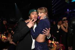 If Taylor Swift has a blank space on her Eras tour guest list, pencil in Bad Bunny. #GRAMMYs
