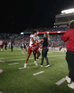 NC State planted its flag after defeating No. 17 UNC   (via @PackFootball)